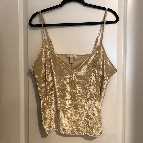 Forever 21 Tops - Suade pearly white top.